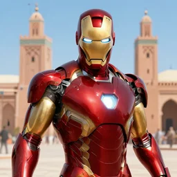 Ironman in marrakech, digital art,ultra realistic,ultra detailed,art by greg rutkowski