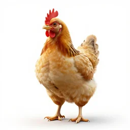 giant chick, high detail photograph, full body, isolated on a pure white background, centered, entire subject in frame, sharp focus, soft studio lighting