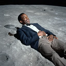 historical footage of steve harvey suffocating on the moon