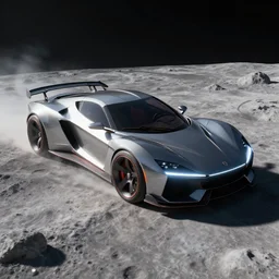 a 3 d render of a cyberpunk car on the moon, 8 k, realistic, dynamic, artstation, digital art