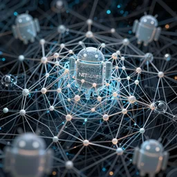 An intricate net in cyberspace , closeup shot, highly detailed, dreamlike, digital painting, illustration, smooth, sharp focus, Android Netrunner