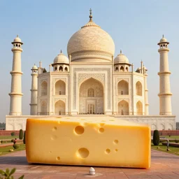 Taj Mahal made of cheese