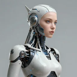 a extremely detailed digital painting of a highly complex humanoid android woman with integrated cybernetic modifications, cyberpunk art by ilya kuvshinov, trending on cgsociety, computer art, ilya kuvshinov, artstation hd, artstation hq, photo realistic, hyperrealism, soft light, cinematography photo, ray tracing, unreal engine 5