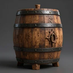 ancient fantasy oak barrel, slavic style, hyper - detailed, artstation, cgsociety, 8 k