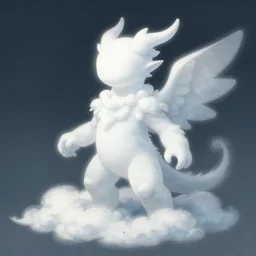 air elemental creature made of clouds, concept art, smooth, sharp focus, illustration, greg rutkowski