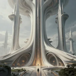 highly advanced futurescape, intricate, high detailed, superstructures, elegant architecture, 8k, 144mm full shot, cinematic :: H.R. Giger ::