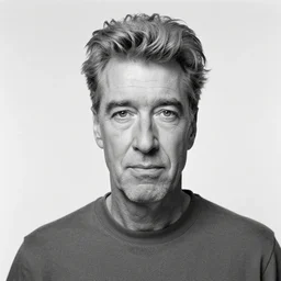 portrait of David lynch film characters by Diane Arbus, 50mm, black and white