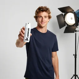 photo still of aaron taylor johnson holding a quiksilver vial, 8 k, studio lighting bright ambient lighting key light, 8 5 mm f 1. 8