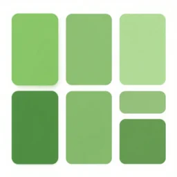 a beautiful green color palette