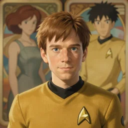 cute star trek officer lenny henry, natural lighting, path traced, highly detailed, high quality, digital painting, by don bluth and ross tran and studio ghibli and alphonse mucha, artgerm