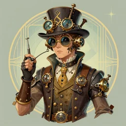 ( ( ( ( ( 1 9 5 0 s retro future art deco steampunk boy inventer character portrait design. muted colors. ) ) ) ) ) by jean - baptiste monge!!!!!!!!!!!!!!!!!!!!!!!!!!!!!!