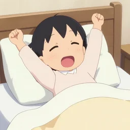 umaru-chan waking up and stretching  adorable cute