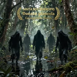 shadowy monsters in the swampy florida everglades, art by donato giancola and george caleb bingham and wayne barlowe and bob eggleton, cinematic, spooky, dramatic lighting, hyperrealism, atmospheric