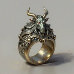 Sauron\'s Ring, highly detailed, digital painting, trending on artstation, 30mm, by Noah Bradley