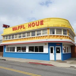 Waffle House painted by H.R. Giger