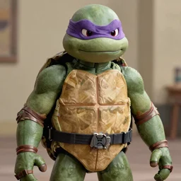 donatello teenage mutant ninja turtles animatronic puppet by jim henson, movie still, cinematic, 8k