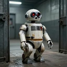 a masked droid in nova prospekt prison