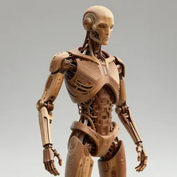 cyberman made of wood, digital art, unreal engine, octane, 5 k, beautiful, detailed, intricate, stylized by zdzisław beksinski