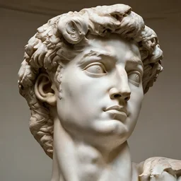 sculpture of a face composed of sculptures of people inside made by michelangelo, intricate design, art station