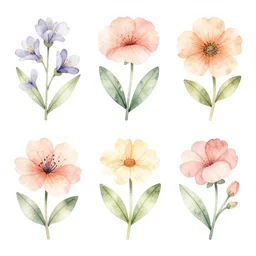 botanical, illustration, flowers, pastel colors, watercolor, design, behance, pintrest