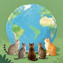 “ a world where humans are extinct and cats rule the earth ”