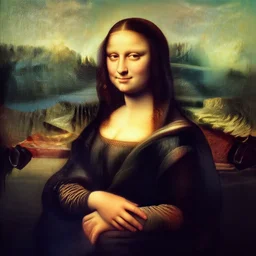 ghost in the shell in the mona lisa style