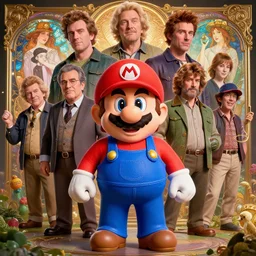 highly detailed vfx portrait of danny devito as mario bros, stephen bliss, unreal engine, greg rutkowski, loish, rhads, beeple, makoto shinkai and lois van baarle, ilya kuvshinov, rossdraws, tom bagshaw, alphonse mucha, global illumination, detailed and intricate environment