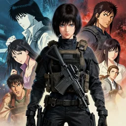 girl wearing tactical gear | | audrey plaza, fine detail!! anime!! realistic shaded lighting!! dramatic!! poster by ilya kuvshinov katsuhiro otomo ghost - in - the - shell, magali villeneuve, artgerm, jeremy lipkin and michael garmash and rob rey