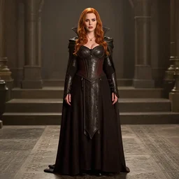 full body photograph of christina hendricks as a vampire warrior. extremely detailed. dslr. 3 5 mm.