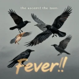 the ascent of the crows, album cover, fever!!!, album art, serene, muted tones, hd