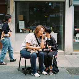 Candid Street Photography. Kodak Pro Image 100 Color