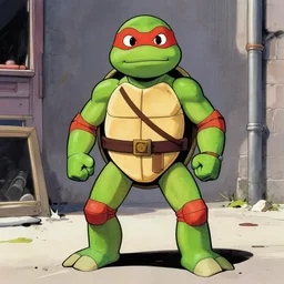 tmnt in style of leonid afremov,