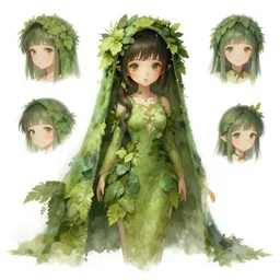 character concept art of ssunbiki as a dryad | | foliage clothing, cute - fine - face, pretty face, realistic shaded perfect face, fine details by antilous chao, stanley artgerm lau, wlop, rossdraws, james jean, andrei riabovitchev, and sakimichan, traeding on artstation