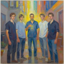 a painting by jake amason, stephen kruse, and seth mcmahon. visionary art