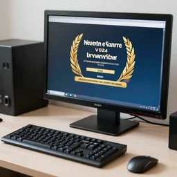 photo of a computer on a desk ( 2 0 0 6 ). realistic, highly - detailed, award - winning, sharp focus