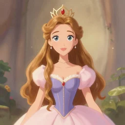 a princess in the style of jenni pasanen, digital art