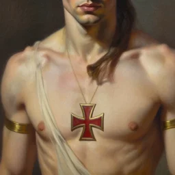 colossus from xmen, marvel comics, closeup portrait, sci fi, fantasy, intricate, with german iron cross on bare chest, elegant, loin cloth, highly detailed, oil painting, artstation, concept art, matte, sharp focus, illustration, hearthstone, art by earl norem