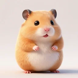 fatty anthro! hamster, 3 d render