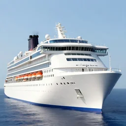 a luxury space cruise ship