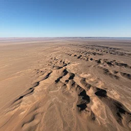 wide angle shot, aerial drone view of mars landscape,clear sky,structural geology,geomorphology,digital concept art,photorealistic,8k