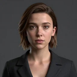 Portrait of Millie Bobby Brown by Yoji Shinkawa, octane render