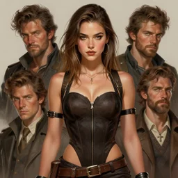 muscled Hailee Steinfeld   as a ruggedly handsome heroine, intricate, elegant, highly detailed, centered, digital painting, artstation, concept art, smooth, sharp focus, illustration, art by artgerm and donato giancola and Joseph Christian Leyendecker, Ross Tran, WLOP