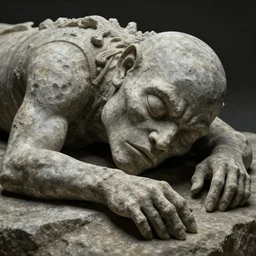 an ancient sleeping creature made of stone, close up peter mohrbacher, featured on artstation, octane render, cinematic, rugged, intricate, 8 k