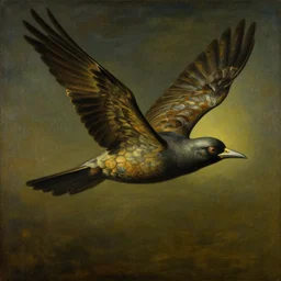 a picture of a man as a bird in flight, a surrealist painting by storm thorgerson, massurrealism, surrealist, whimsical