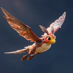 a flying xanathar creature in the style of pixar, adorable and whimsical, fantasy, elegant, digital painting, artstation, unreal engine, octane render, concept art, matte, sharp focus, vibrant colors, high contrast, illustration, art by justin gerard