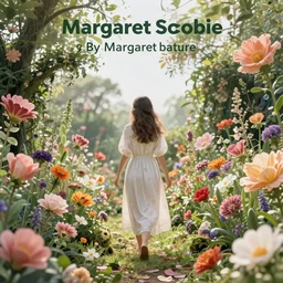 a person becoming one with nature in a magically flower garden, award winning digital art, inspiring, by margaret scobie, 8 k