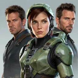 digital portrait of cortana from halo, art by boris vallejo and julie bell