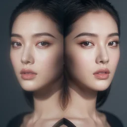 beautiful female, attractive facial features, haze, model, intricate, symmetrical face, makeup, sephora, maybelline, studio, reflections, cinematic, filmic, vsco, concept art, artstation, elegant, model, gorgeous, vray, flim, octane render, ambient occlusion, prism details