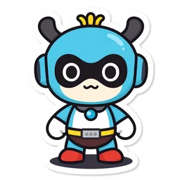 cute miss mascot dynavolt dynavolt electrike super hero sticker art, cronobreaker, beeple game icon