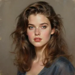 perfectly - portrait of a beautiful female romance movies character, 8 0 s movie poster style, intricate, highly detailed, digital painting, loose brush strokes, realistic shaded lighting, artstation, concept art, smooth, sharp focus, illustration, realism, oil painting, unreal engine 5, 8 k, art by sam spratt and peter mohrbacher
